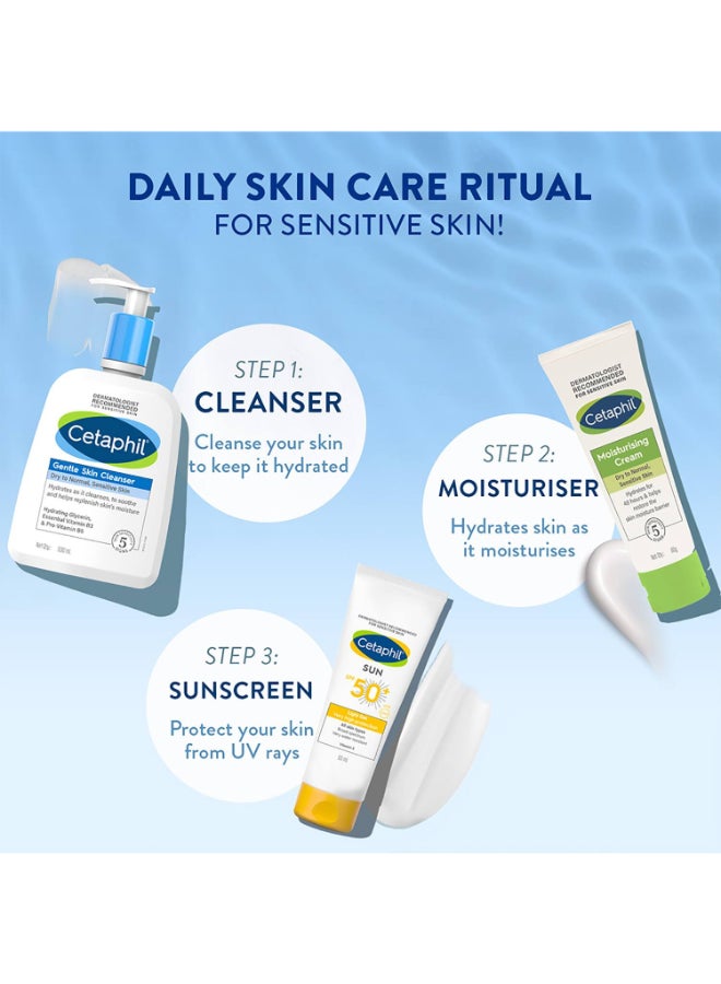 Cetaphil Gentle Skin Cleanser, Face And Body Wash For Men And Women, Dry To Normal And Sensitive Skin, Unscented 500ml