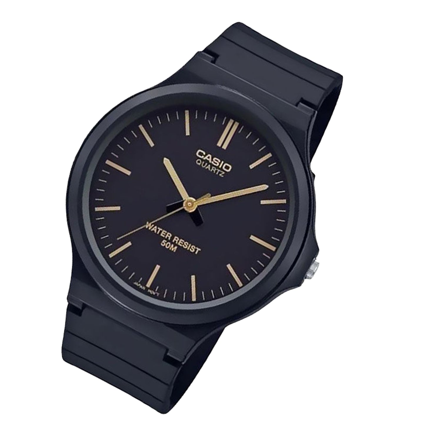 CASIO Men's Water Resistant Analog Watch MW-240-1E2VDF - 44 mm - Black