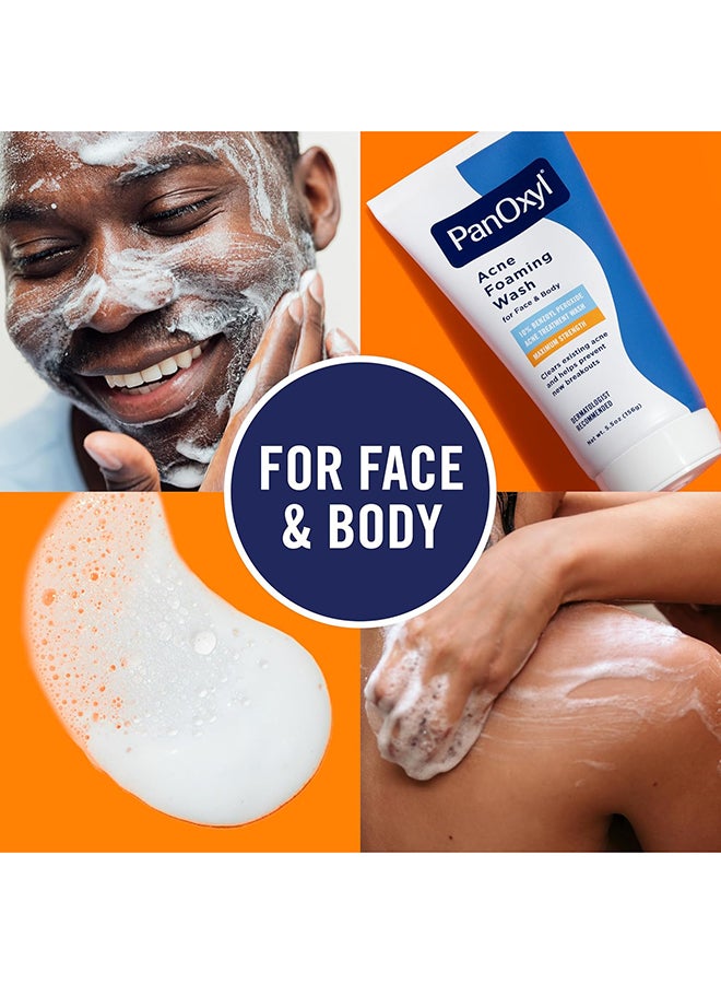 PanOxyl Acne Foaming Wash, Peroxide 10% Maximum Strength 5.5 Oz Packaging May Vary....