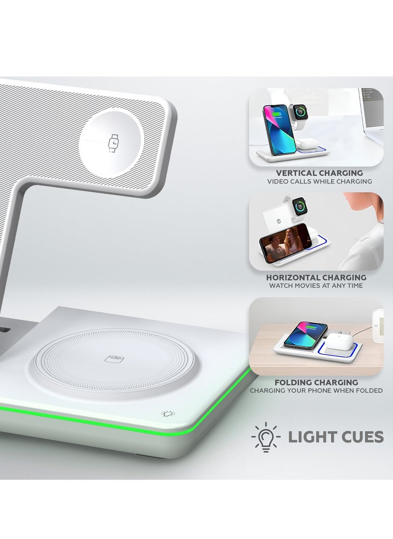 AMROAH 3-in-1 Wireless Charger Stand – Fast Charge