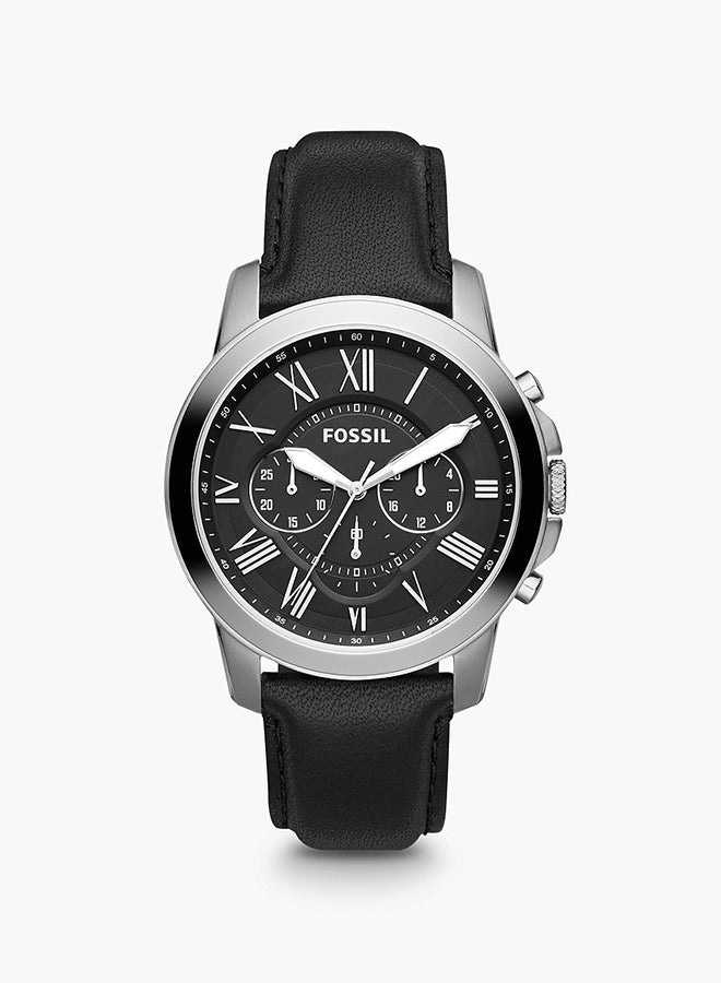 FOSSIL Men's Grant Chronograph Watch Fs4812 - 44 mm - Black