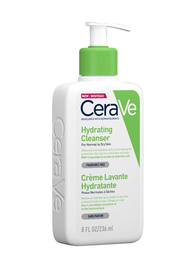 CeraVe Hydrating Cleanser For Normal To Dry Skin With Hyaluronic Acid 236ml