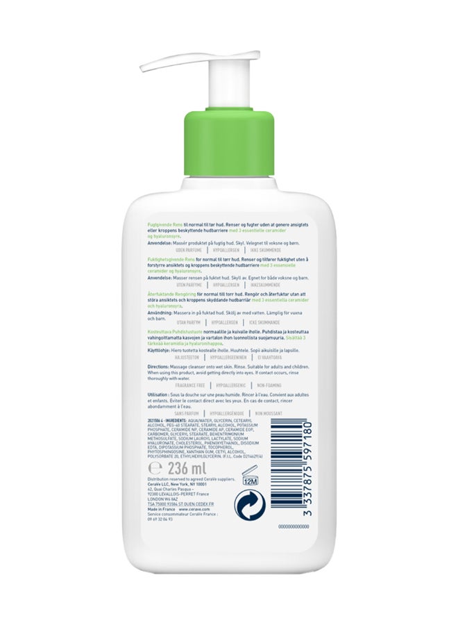 CeraVe Hydrating Cleanser For Normal To Dry Skin With Hyaluronic Acid 236ml