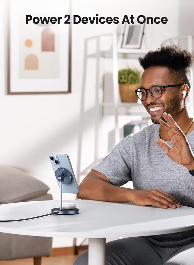 Ugreen 2-in-1 Magsafe Wireless Charging Stand for iPhone & AirPods