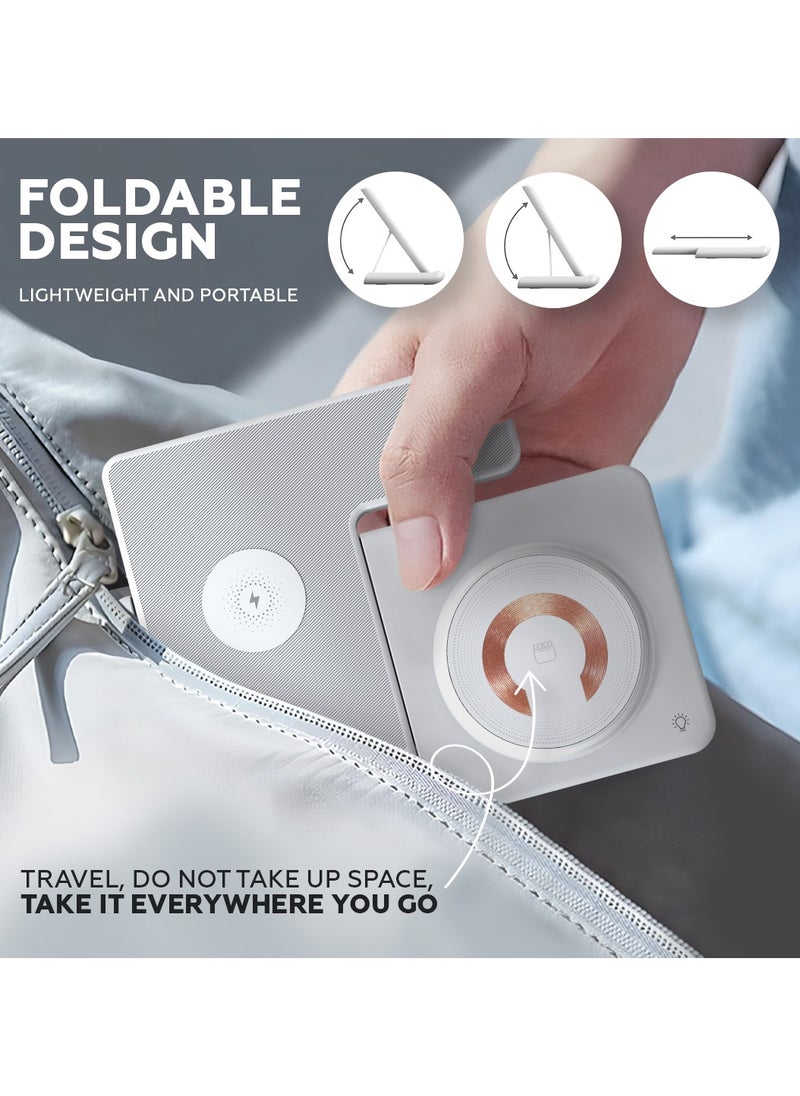 AMROAH 3-in-1 Wireless Charger Stand – Fast Charge