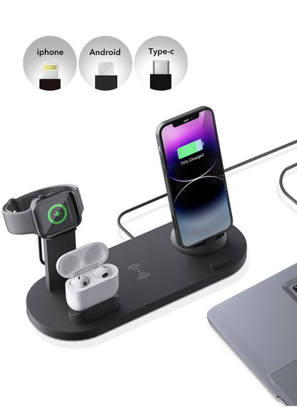 Spa Luxetique 15W Qi Fast Wireless Charging Stand with Adaptive Light