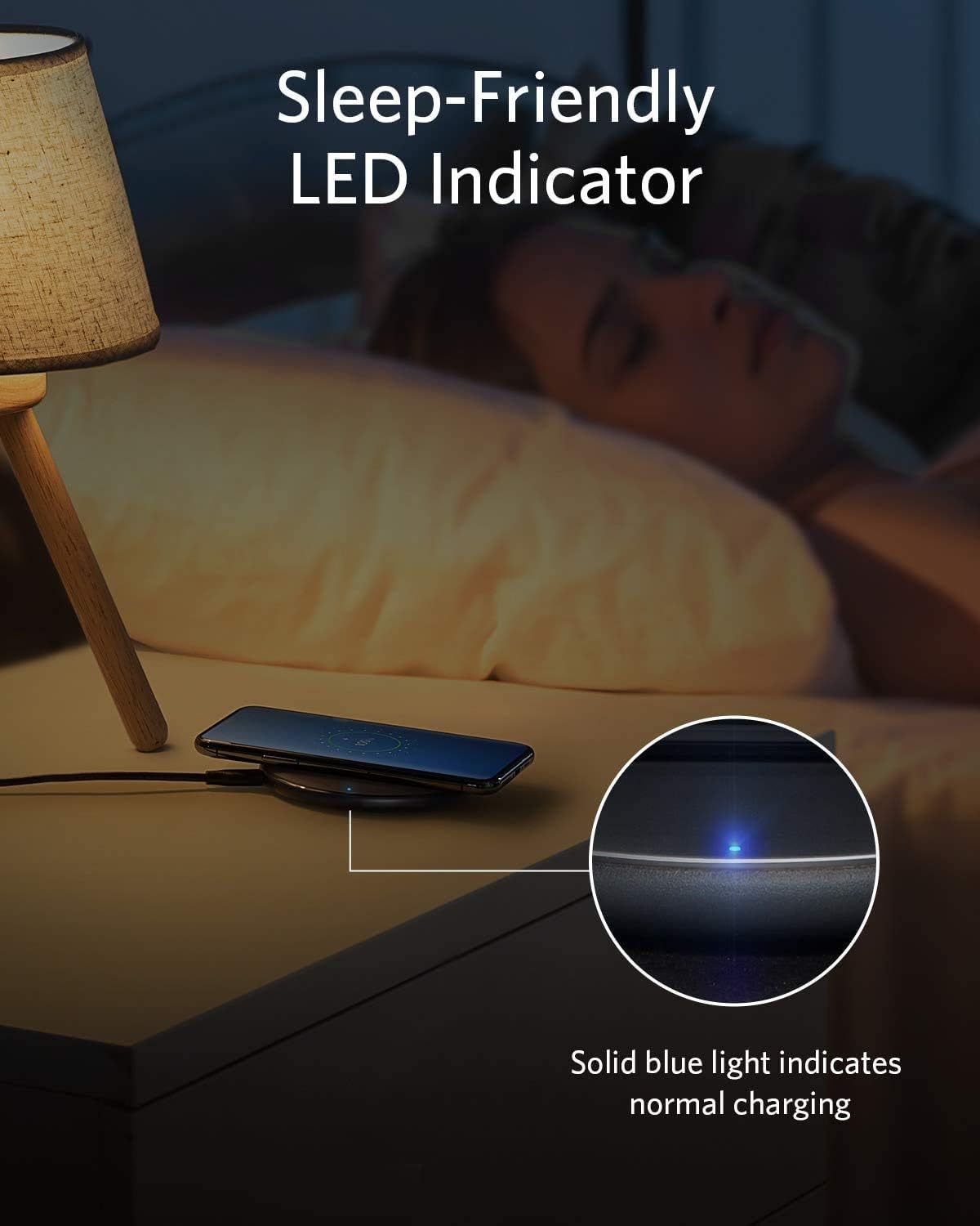 Anker Qi-Certified 10W Wireless Charger for Samsung & iPhone