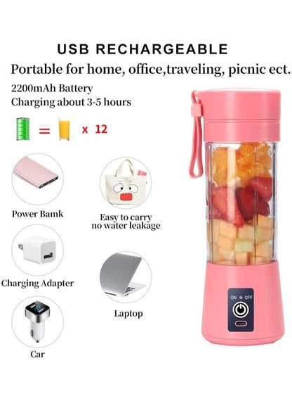 Premium Quality Portable 6 Blade Blender Cup,Electric USB Juicer Blender,Mini Blender Portable Blender For Shakes