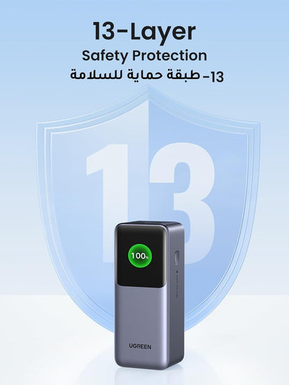 UGREEN 20000mAh Portable Power Bank 130W with Smart Screen