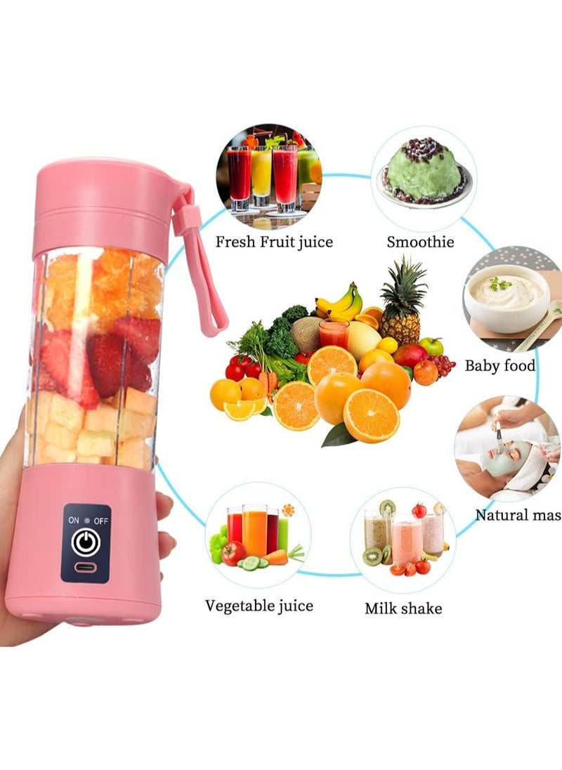 Premium Quality Portable 6 Blade Blender Cup,Electric USB Juicer Blender,Mini Blender Portable Blender For Shakes