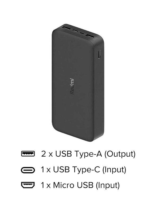 Xiaomi 20000mAh High-Speed Charging Technology Powerbank 18 watt Black