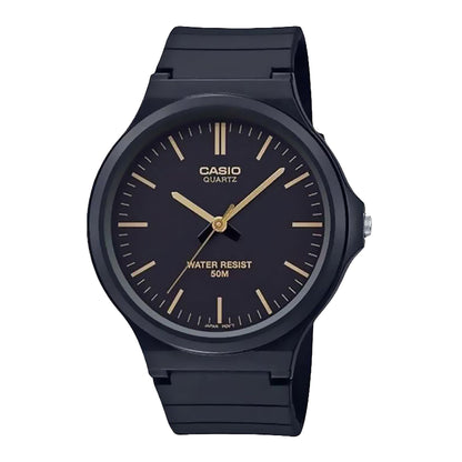 CASIO  Men's Water Resistant Analog Watch MW-240-1E2VDF - 44 mm - Black
