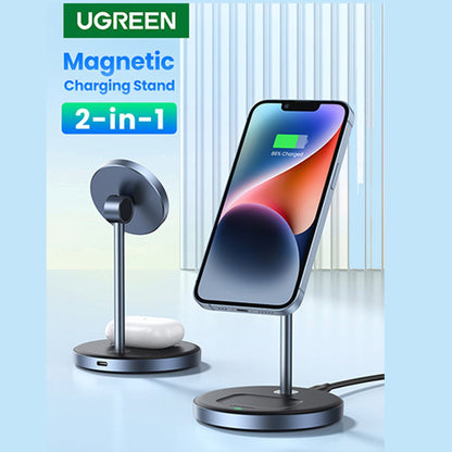 Ugreen 2-in-1 Magsafe Wireless Charging Stand for iPhone & AirPods