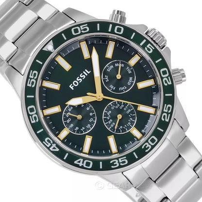 Men's Stainless Steel Chronograph Wrist Watch BQ2492 - 45 mm - Green (Copy) (Copy)